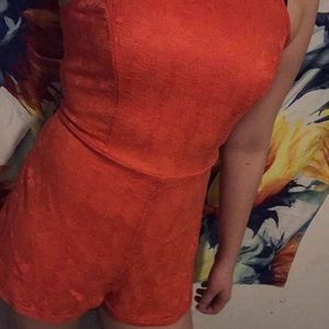 Orange romper
